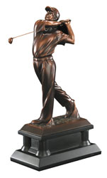 Electro plated Resin Golfer 